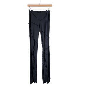 CULT NAKED Sheer Jungle Trousers in‎ black size M